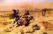 Charles M Russell The Strenuous Life Spain oil painting reproduction